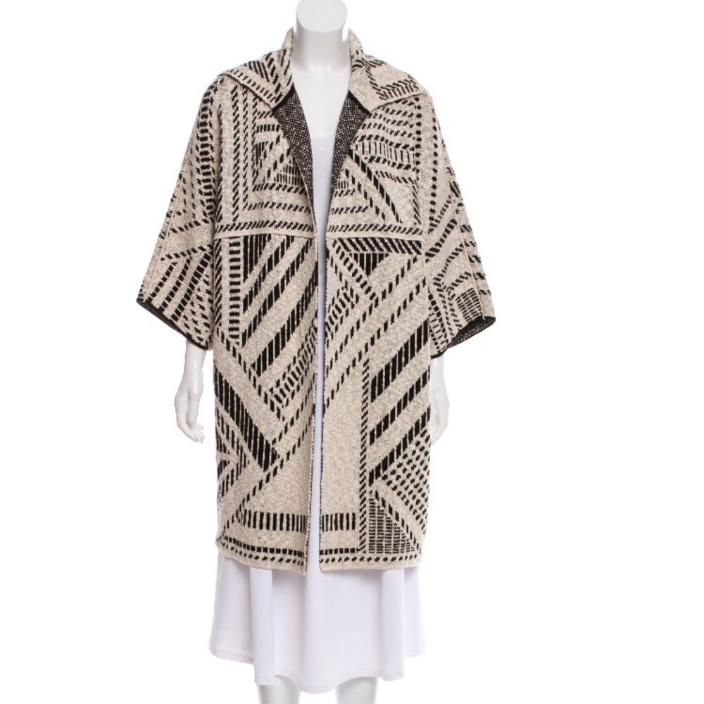 Tory Burch geometric merino cardigan sz small💕